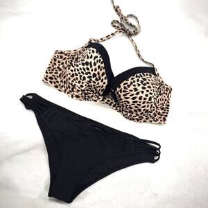 Sexy Victoria Secret Cheetah two piece bikini 36DD